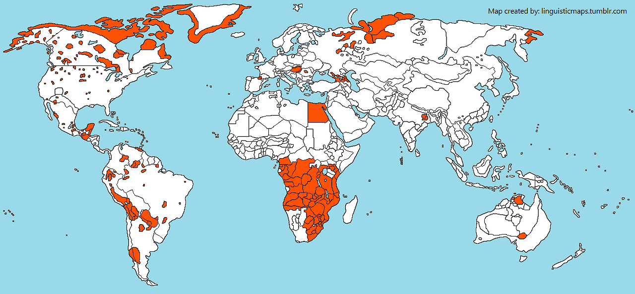 a map of polypersonal agreement languages